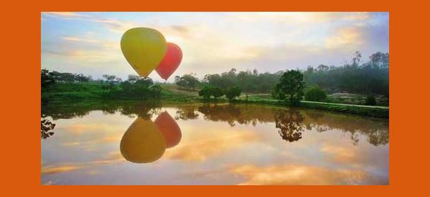 Hot Air Balloon reflection